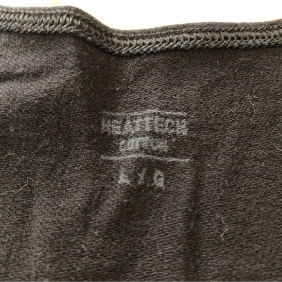 Uniqlo Heattech Extra Warm Crew Neck 3/4 Long Sleeve Top in Black Size L - Picture 4 of 9